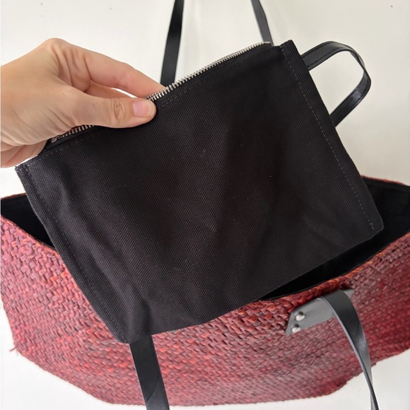 ALL SAINTS  Mosley Straw Leather Tote - Picture 6 of 10